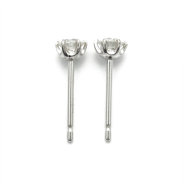 ダイヤモンド ピアス 一粒 0.3ct(Total) D IF 3EX H&C プラチナ 中央