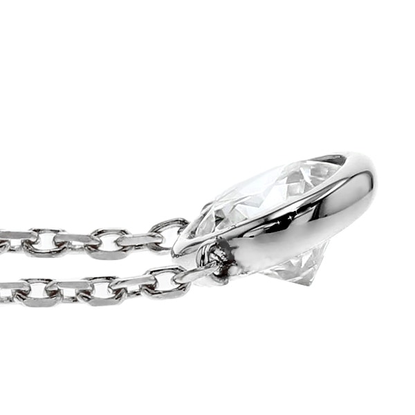 ダイヤモンド ネックレス 一粒 0.3ct D VVS1 3EX H&C プラチナ