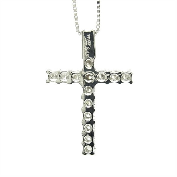 ダイヤモンド クロス ペンダント 0.6ct(Total)/16石 SI-D～H プラチナ