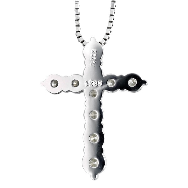 ダイヤモンド クロスネックレス 1.5ct(Total) VVS～VSクラス J～K