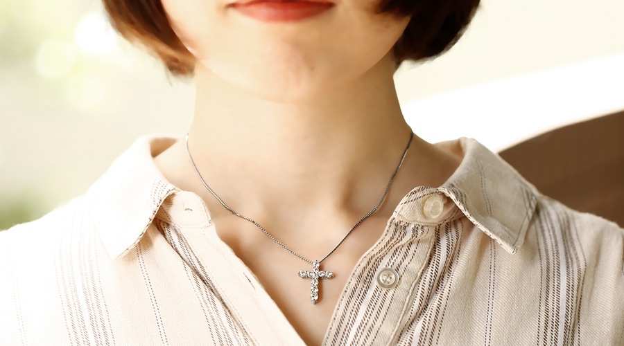 019Nr【AAAクラス】ネックレス　大粒スター 　輝き　人気　ダイヤ　S925 BLUE LILAC BLOOM NECKLACE(2JN1099)K10 ネックレス｜スター