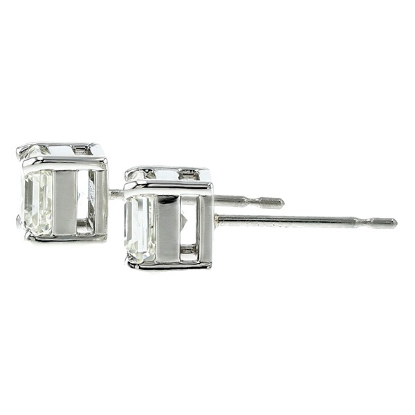 ダイヤモンド ピアス 一粒 2ct(Total) L～VERY LIGHT YELLOW VS1～SI2