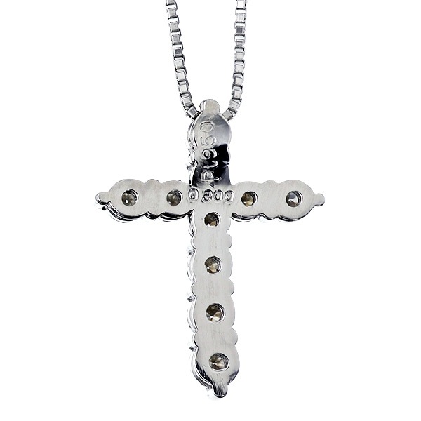ダイヤモンド クロス ペンダント 0.3ct(Total) F～Hクラス VVS～VS