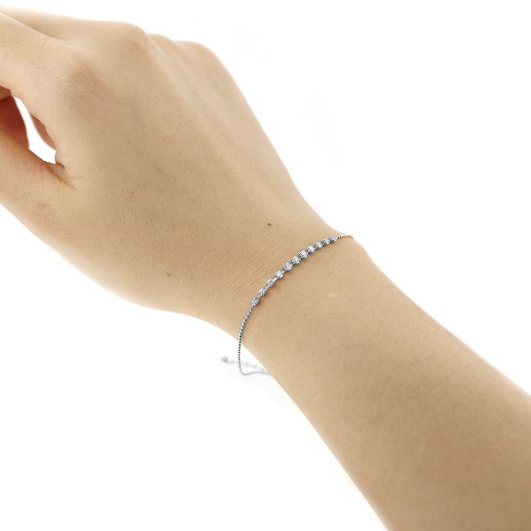 ダイヤモンド ブレスレット 0.3ct(Total)/11石 G～I VVS～VS EX～VERY