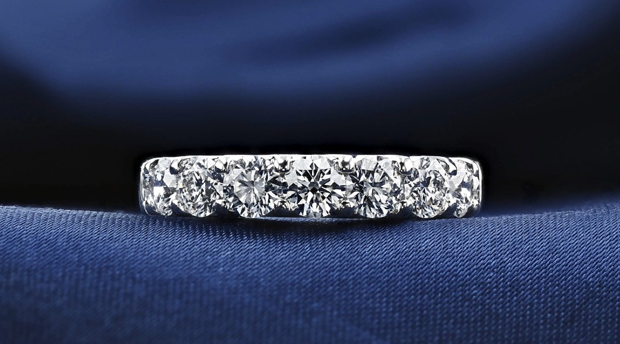 ダイヤモンド リング ハーフエタニティ ダイヤ 指輪 プラチナ 11号 ダイヤモンド ハーフエタニティ リング 3.1ct(Total) D VS1～VS2 3EX