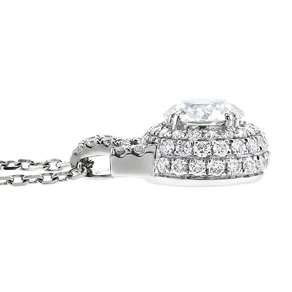 ダイヤモンド ネックレス 0.8ct D VS2 EX プラチナ 中央宝石研究所