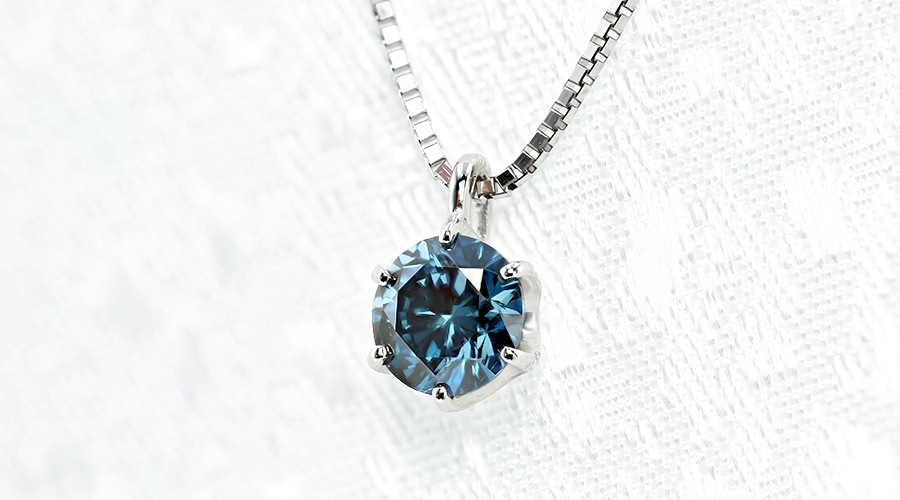 pt900 ブルーダイヤ ダイヤモンド ネックレスチャーム pt900 ブルーダイヤ ダイヤモンド ネックレスチャーム (pt900