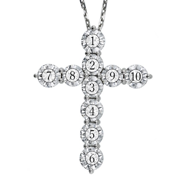 天然ダイヤモンドクロスネックレス 0.3ct/40.7cm/2.36g ZEXIMO公式】 天然ダイヤモンド 0.3ct クロスネックレス