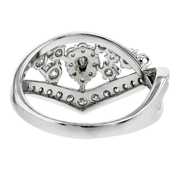 カメレオンダイヤモンド リング 0.091ct SI2 FANCY DARK GRAY