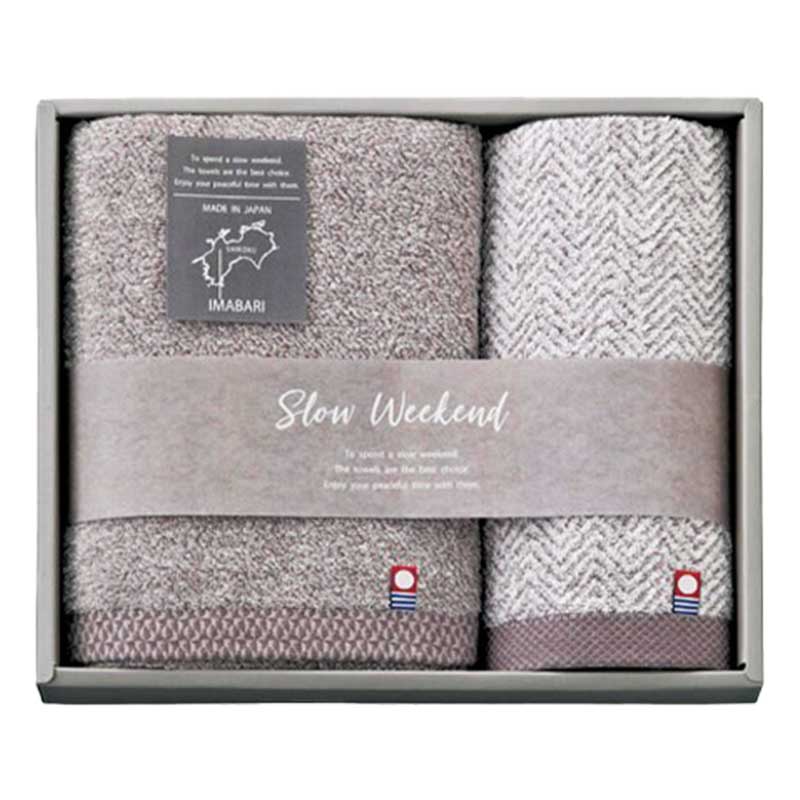SLOW WEEKEND フェイスタオル、ハンドタオル