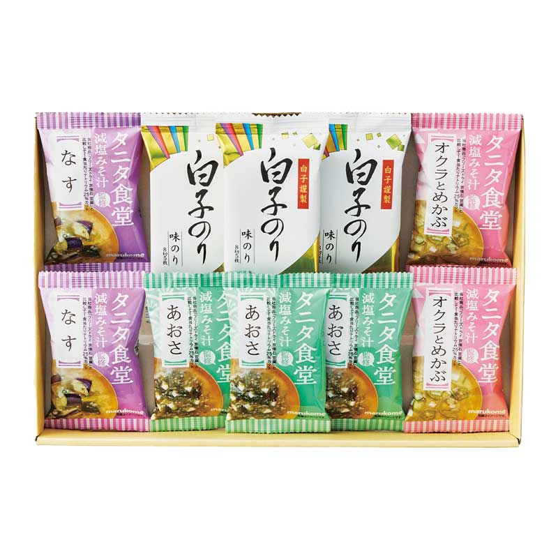 タニタ食堂監修 減塩みそ汁･白子のり詰合せ
