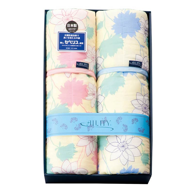 東レ･抗菌防臭わた(セベリス)入り キルト肌掛布団2P