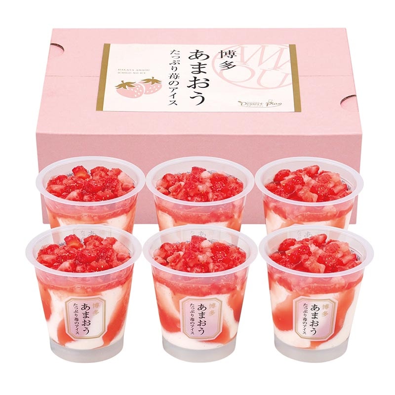 博多あまおう たっぷり苺のアイス