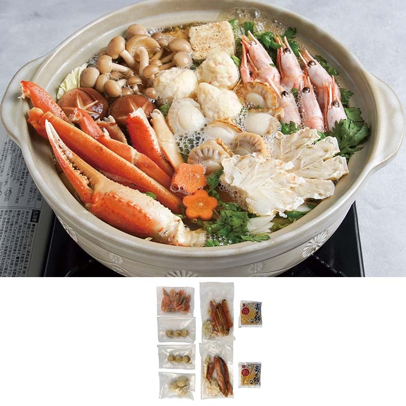 具材たっぷりかに鍋
