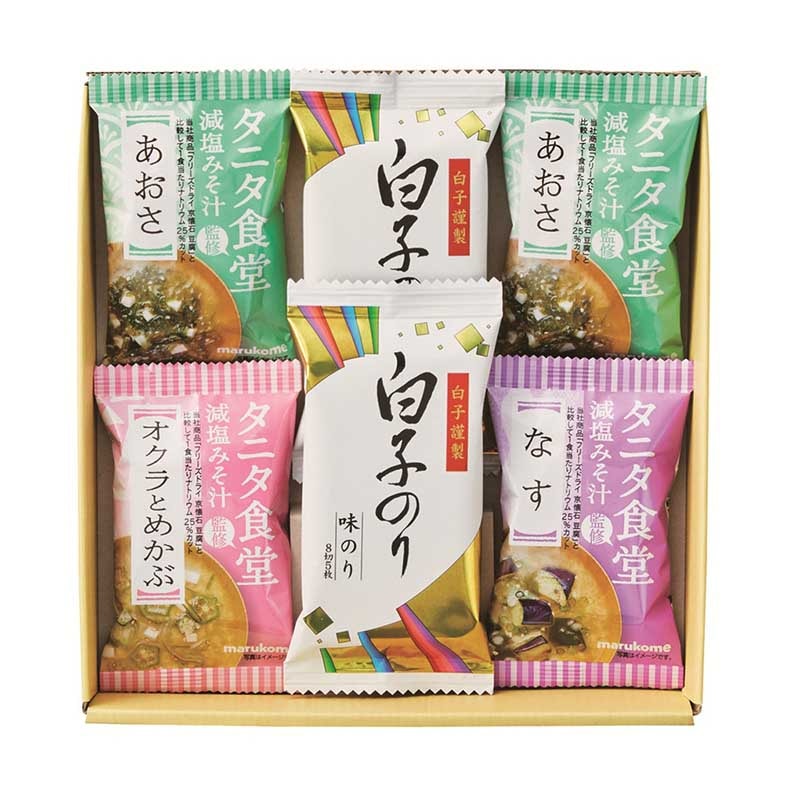 タニタ食堂監修 減塩みそ汁･白子のり詰合せ
