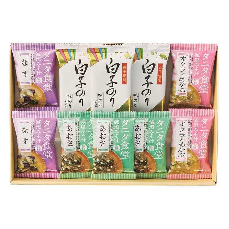 タニタ食堂監修 減塩みそ汁･白子のり詰合せ