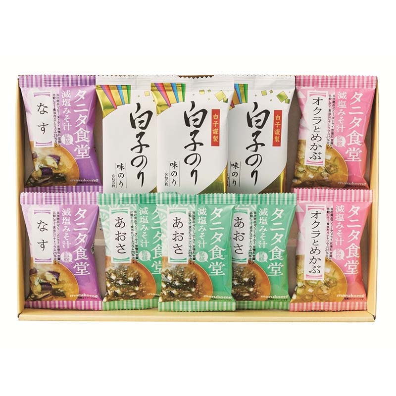 タニタ食堂監修 減塩みそ汁･白子のり詰合せ