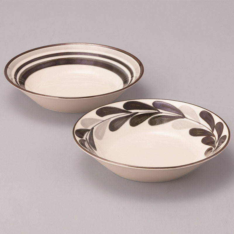 MONOKUROモノクロ深皿ペア