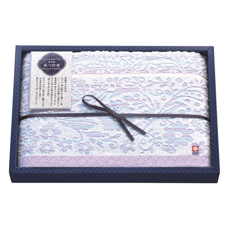 伊予国 花つむぎ バスタオル