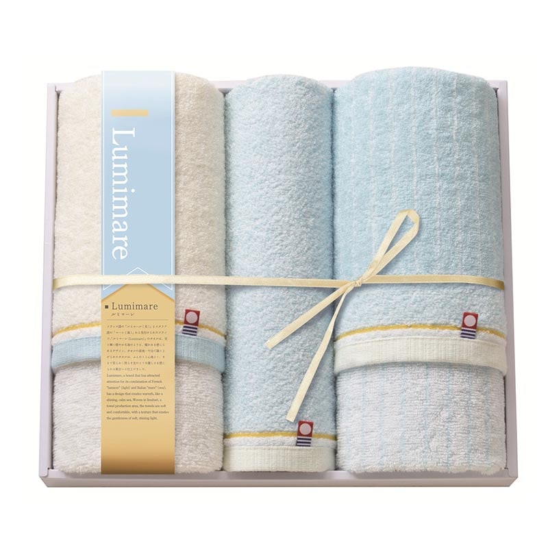 ルミマーレ フェイスタオル2P、ウォッシュタオル