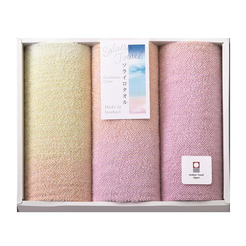 ソライロタオル 今治産フェイスタオル3P