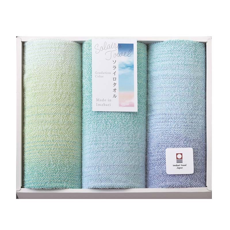 ソライロタオル 今治産フェイスタオル3P