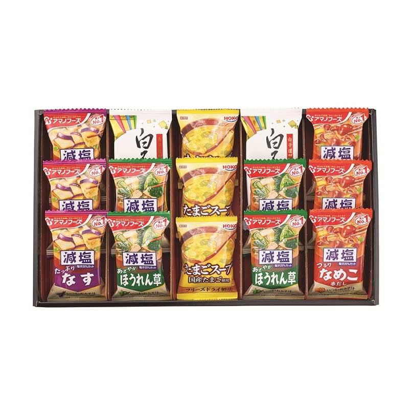 アマノフーズ おみそ汁･たまごスープ･白子のりセット