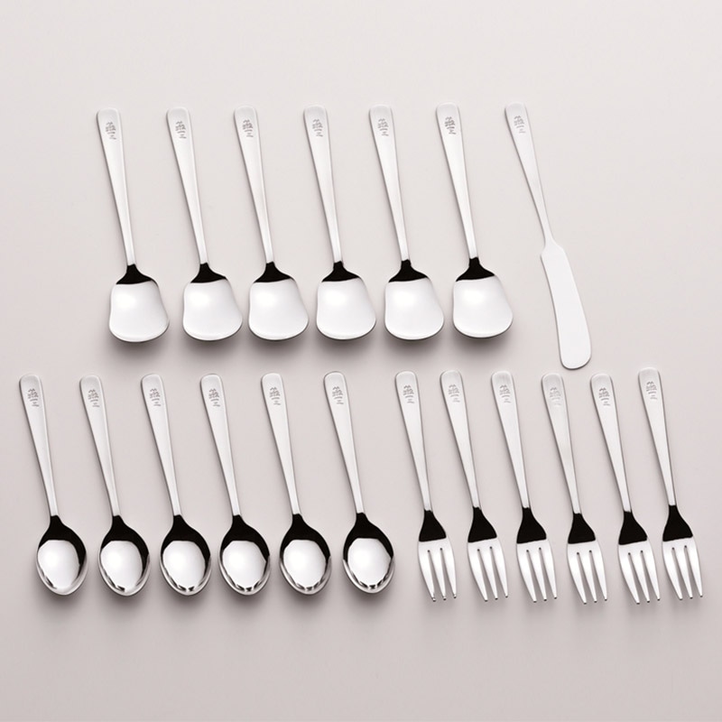 燕三 ステンレスライラックカトラリー19P