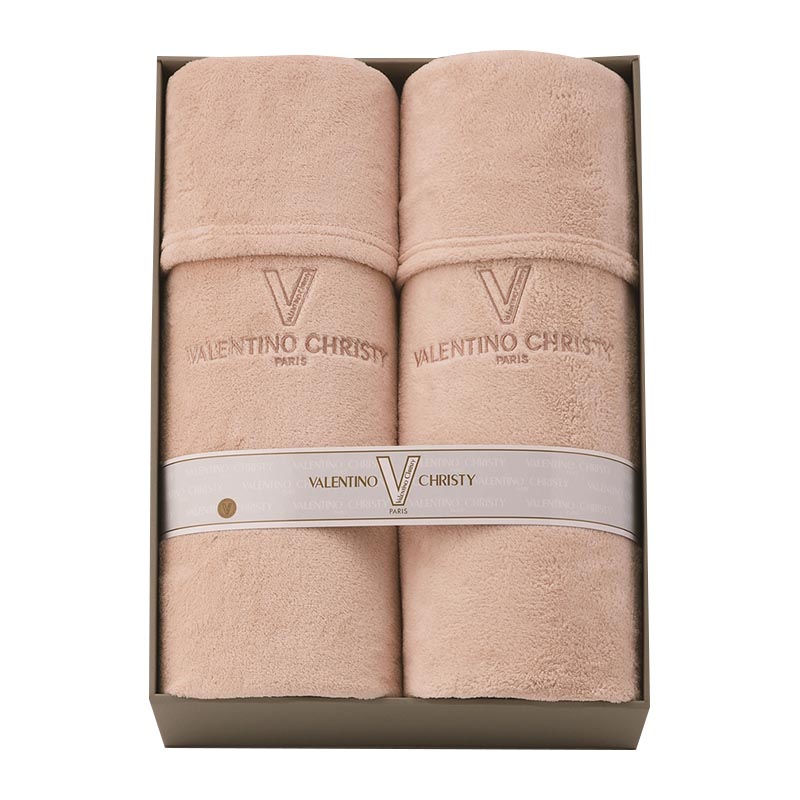 ヴァレンティノ・クリスティー やわらかあったか毛布2P