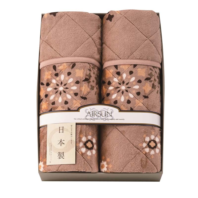 吸湿発熱わた入り 国産やわらかタッチ敷パット2P