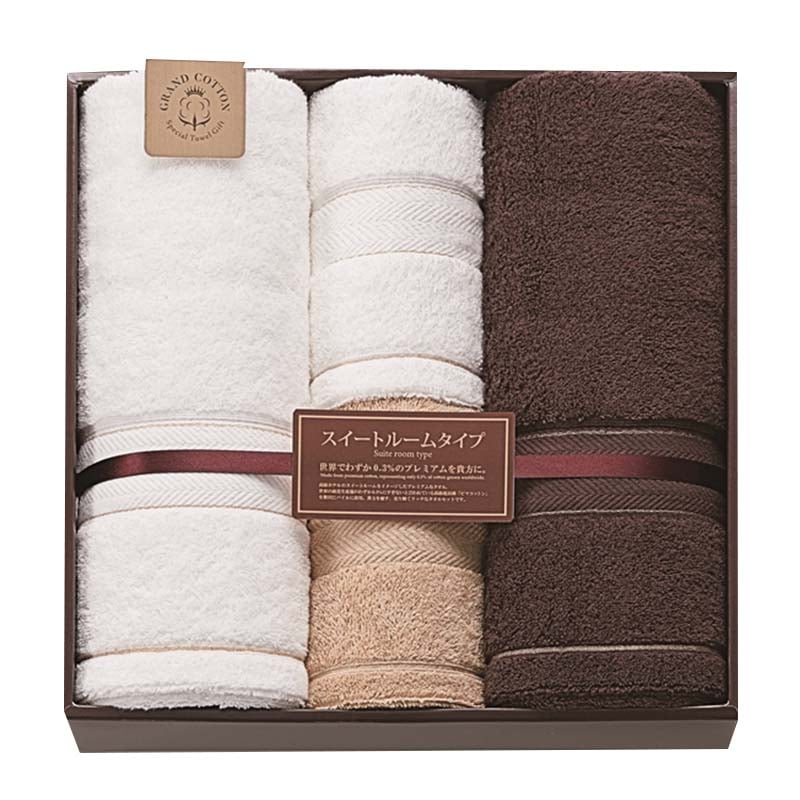 Grand cotton バスタオル2P､ロングフェイスタオル2P