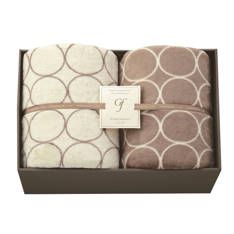 グランフランセ ヌーベル ハイソフトタッチマイヤー毛布2P