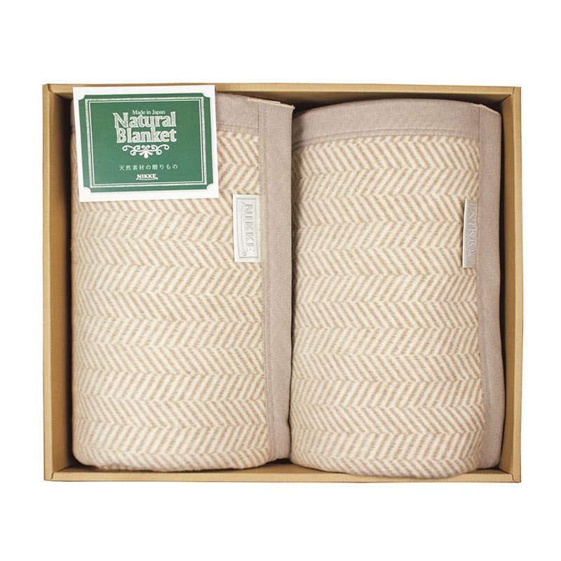 ウォッシャブル 綿混ウール毛布(毛羽部分)