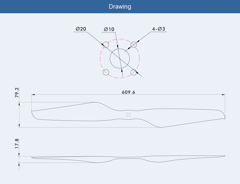 T-MOTOR NS247.2-10mm Hole Prop-2PCS/PAIR