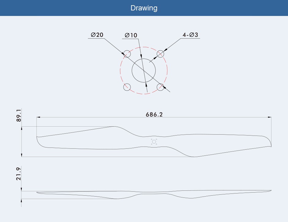 T-MOTOR NS27��8.8 Prop-2PCS/PAIR