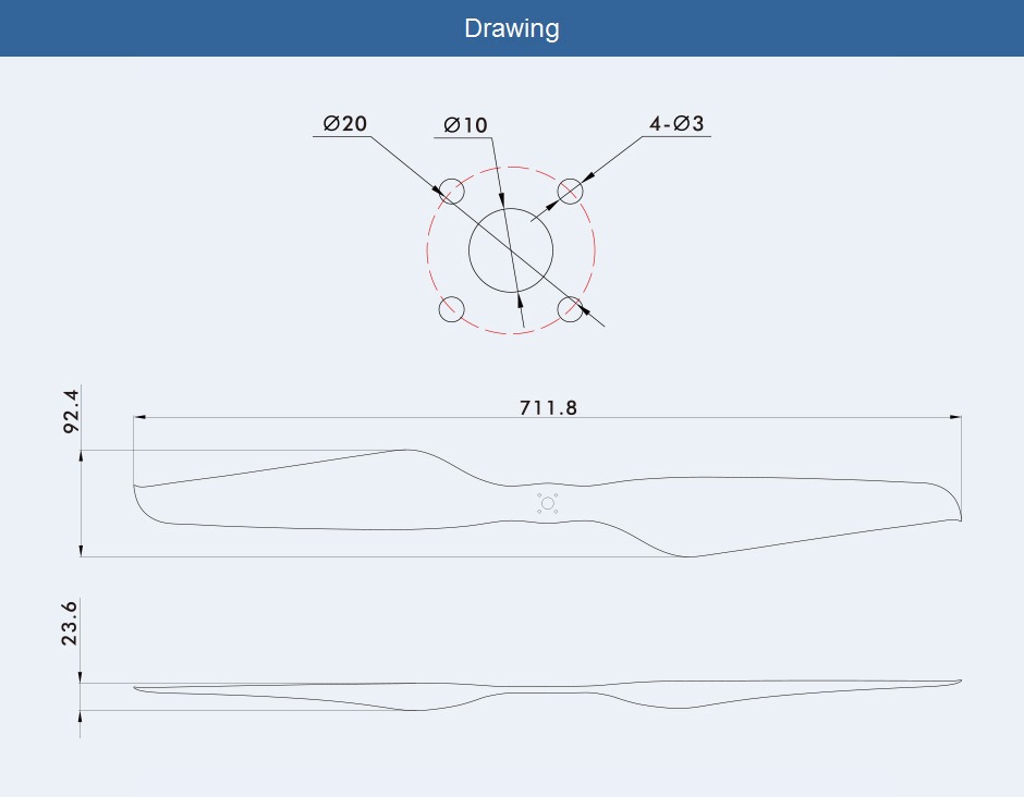 T-MOTOR NS28��9.2 Prop-2PCS/PAIR