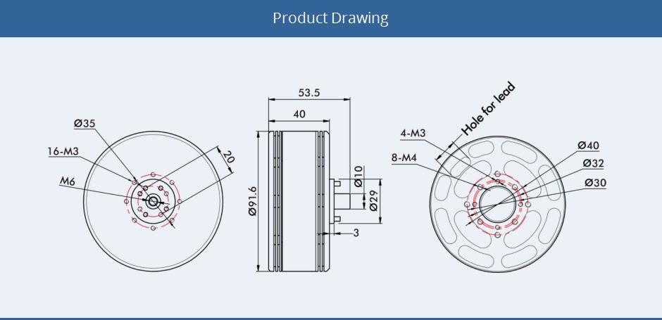 T-MOTOR P80 Pin , Without Pin KV100/120