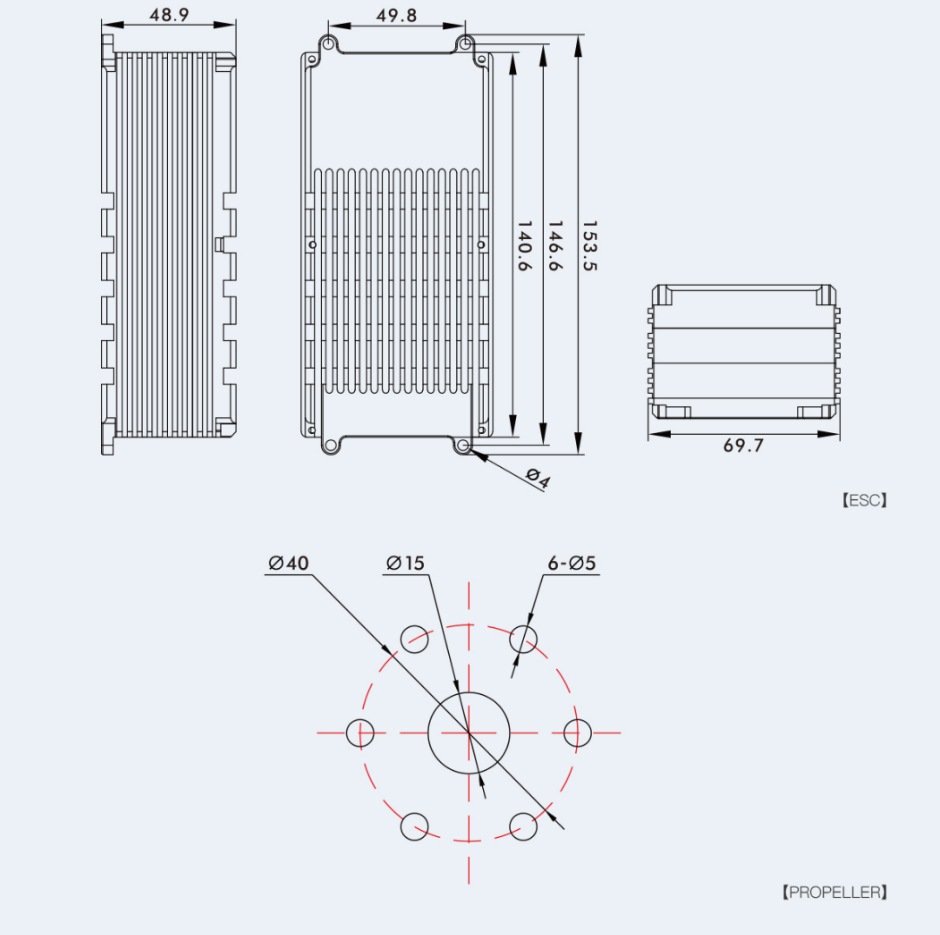T-MOTOR U15L KV43 Combo Pack �ʥ֥饷�쥹�⡼������ESC�ܥץ��ڥ�Ʊ����