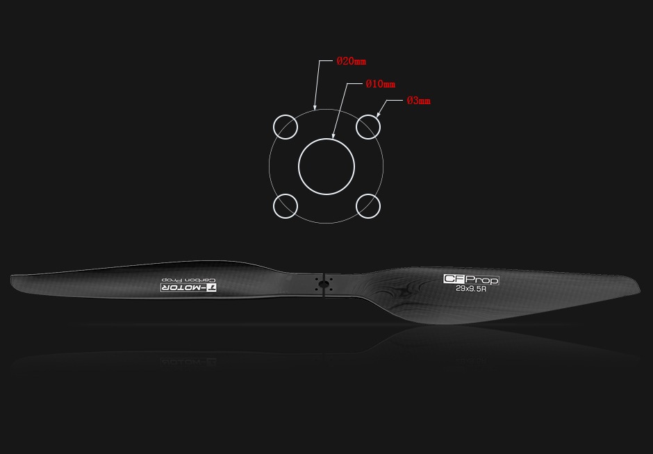 T-MOTOR G29��9.5 Prop-4PCS/PAIR