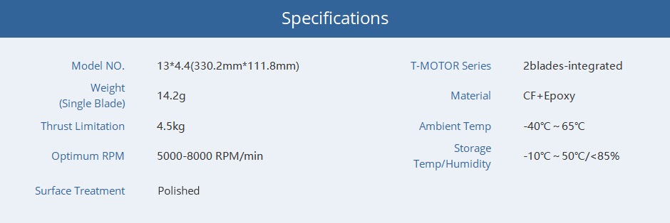 T-MOTOR P13��4.4 Prop-PCS/PAIR