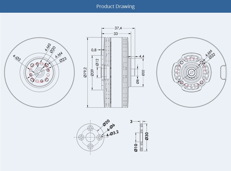 T-MOTOR Navigator MN701-S KV135/280 2ĥå