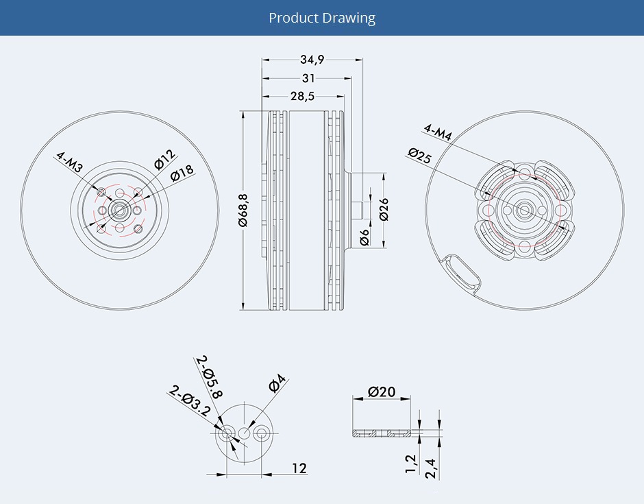 T-MOTOR MN601-S KV170/320 2ĥå