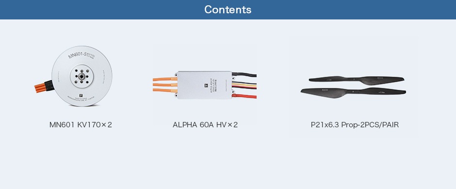 T-MOTOR Alpha Optimal Pack��MN601-S KV170+Alpha 60A HV+P21��6.3