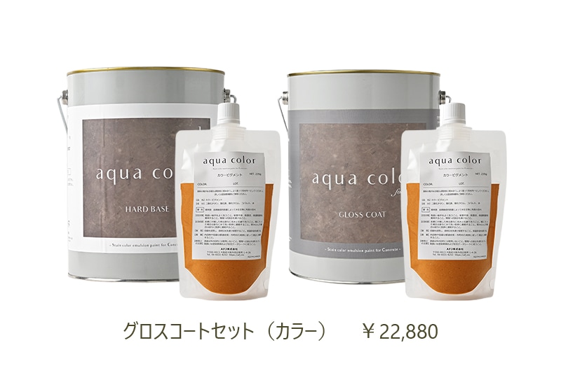 アクアカラー グロスコートセット