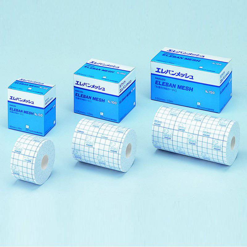 ハクゾウメディカル 粘着性伸縮包帯 エレバンメッシュ 【各種】