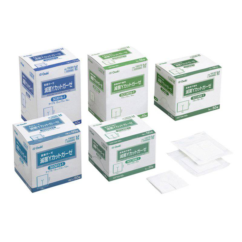 オオサキメディカル 滅菌Yカットガーゼ（不織布タイプ） 50枚 【各種】