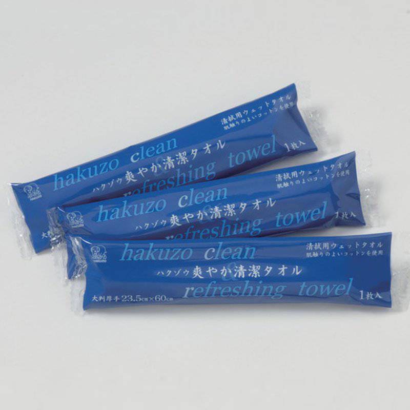 ハクゾウメディカル ハクゾウ爽やか清潔タオル 大判 50本｜ 医療用品