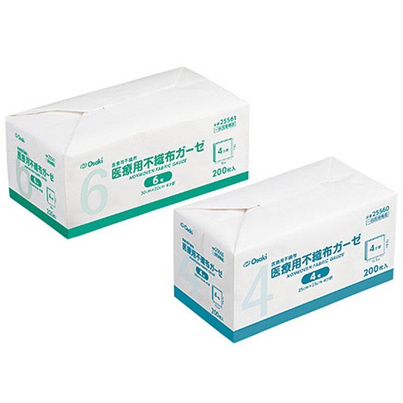 オオサキメディカル 医療用不織布ガーゼ 200枚 【各種】