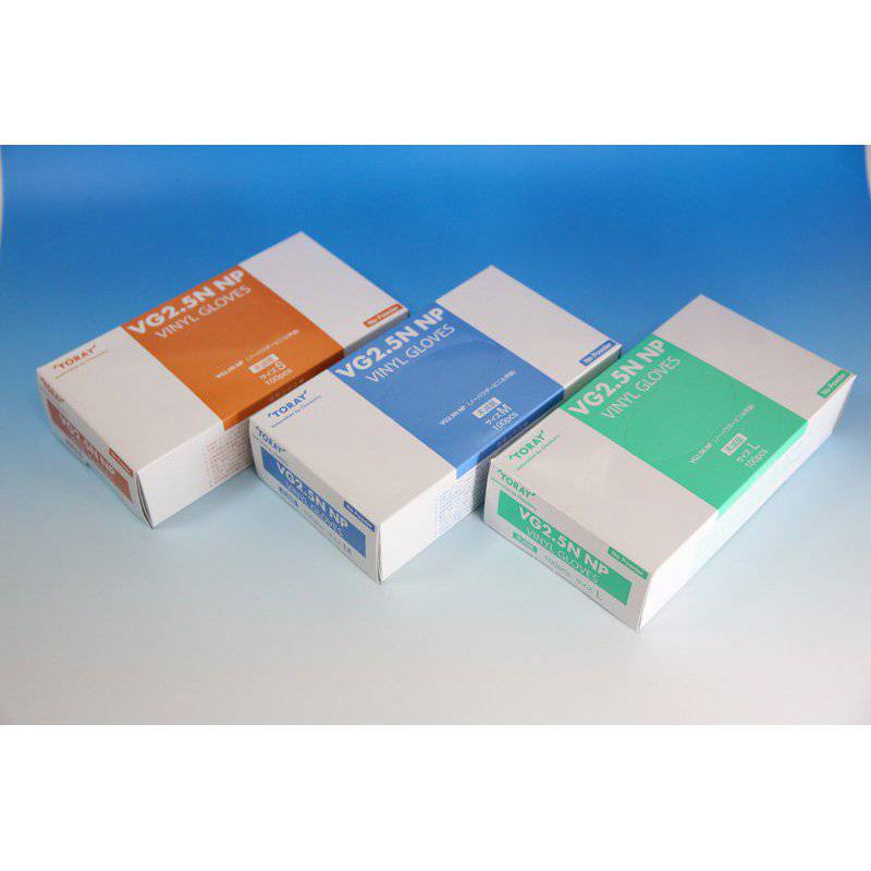 東レ・メディカル VG2.5N NP (ノーパウダービニル手袋) 100枚 【各種】