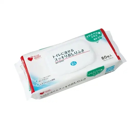オオサキメディカル PH トイレに流せるスッキリおしりふき 80枚